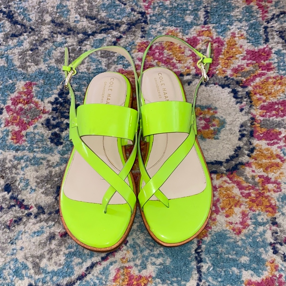 Cole Haan Women's Bright Lime Sandals